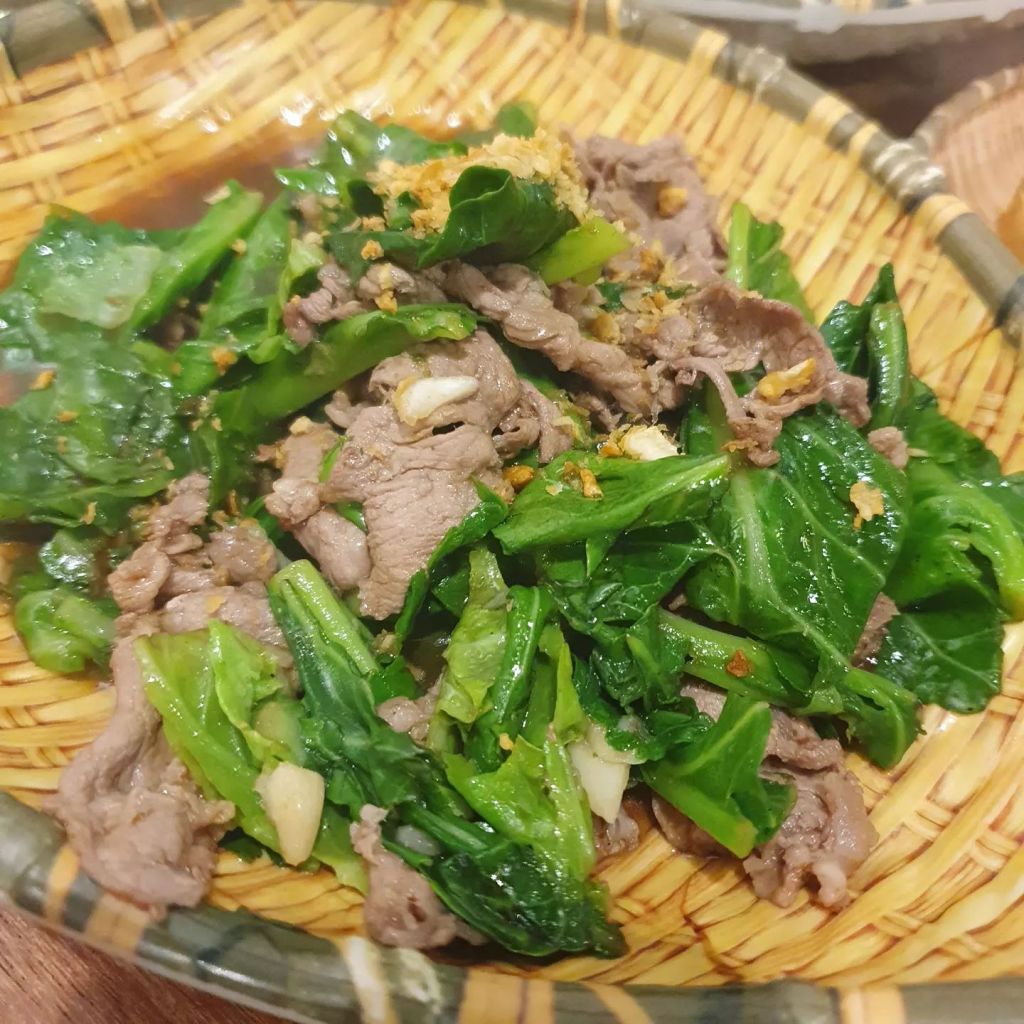 Sanook Kitchen Stir Fried Beef with Kai Lan
