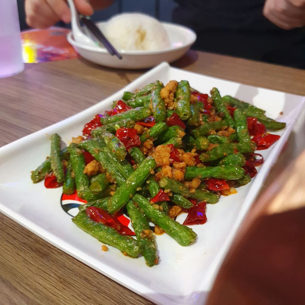 57˚ Mala Xiang Guo Stir Fried Long Beans