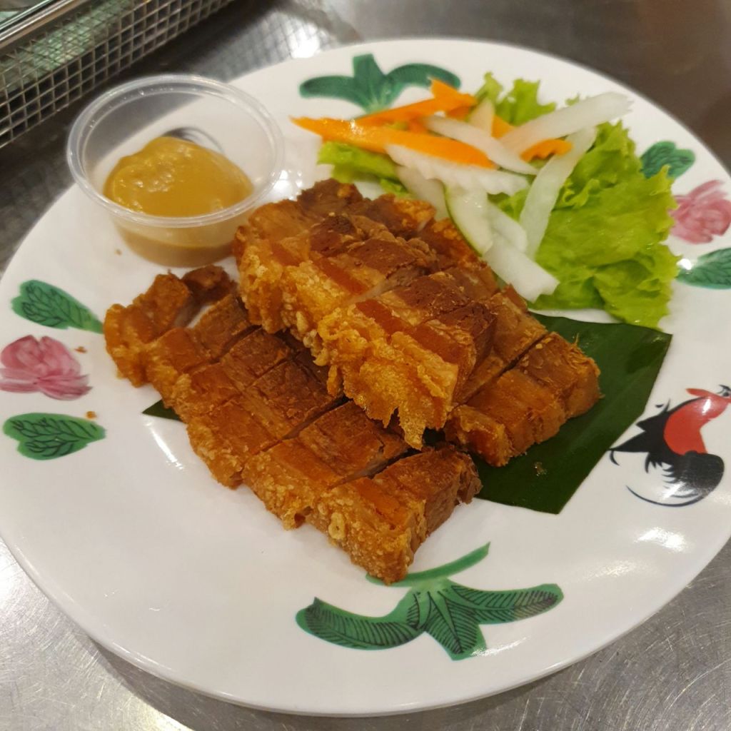 BKK Bistro and Bar Crispy Pork Belly Served with Honey Mustard Sauce