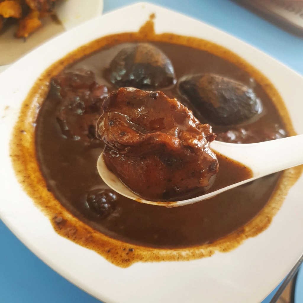 Charlie's Peranakan Food Ayam Buah Keluak Closeup