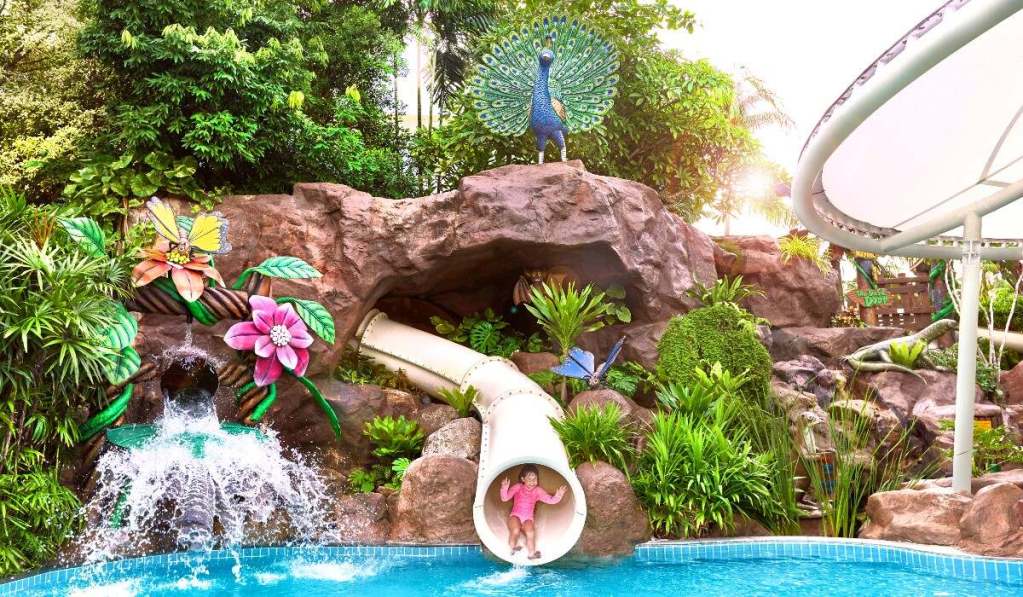 Best Hotel Swimming Pools In Singapore | ShangriLa Rasa Sentosa Resort and Spa Slides