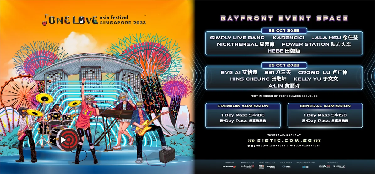 One Love Asia Festival Singapore 2023