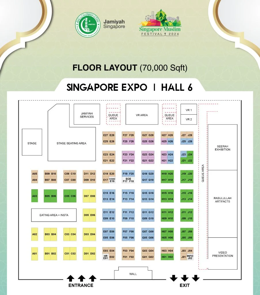 Singapore Muslim Festival 2024 Event Layout