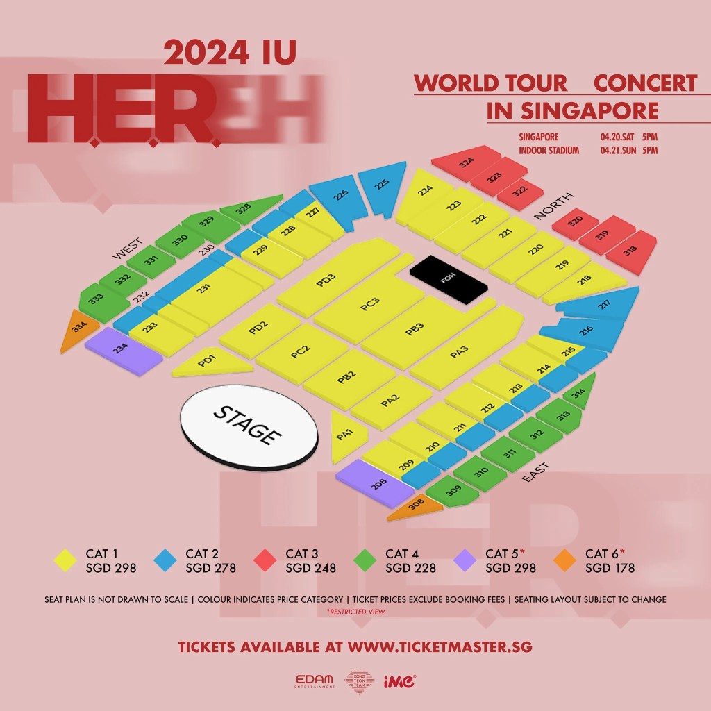 IU H.E.R. World Tour 2024 Seats